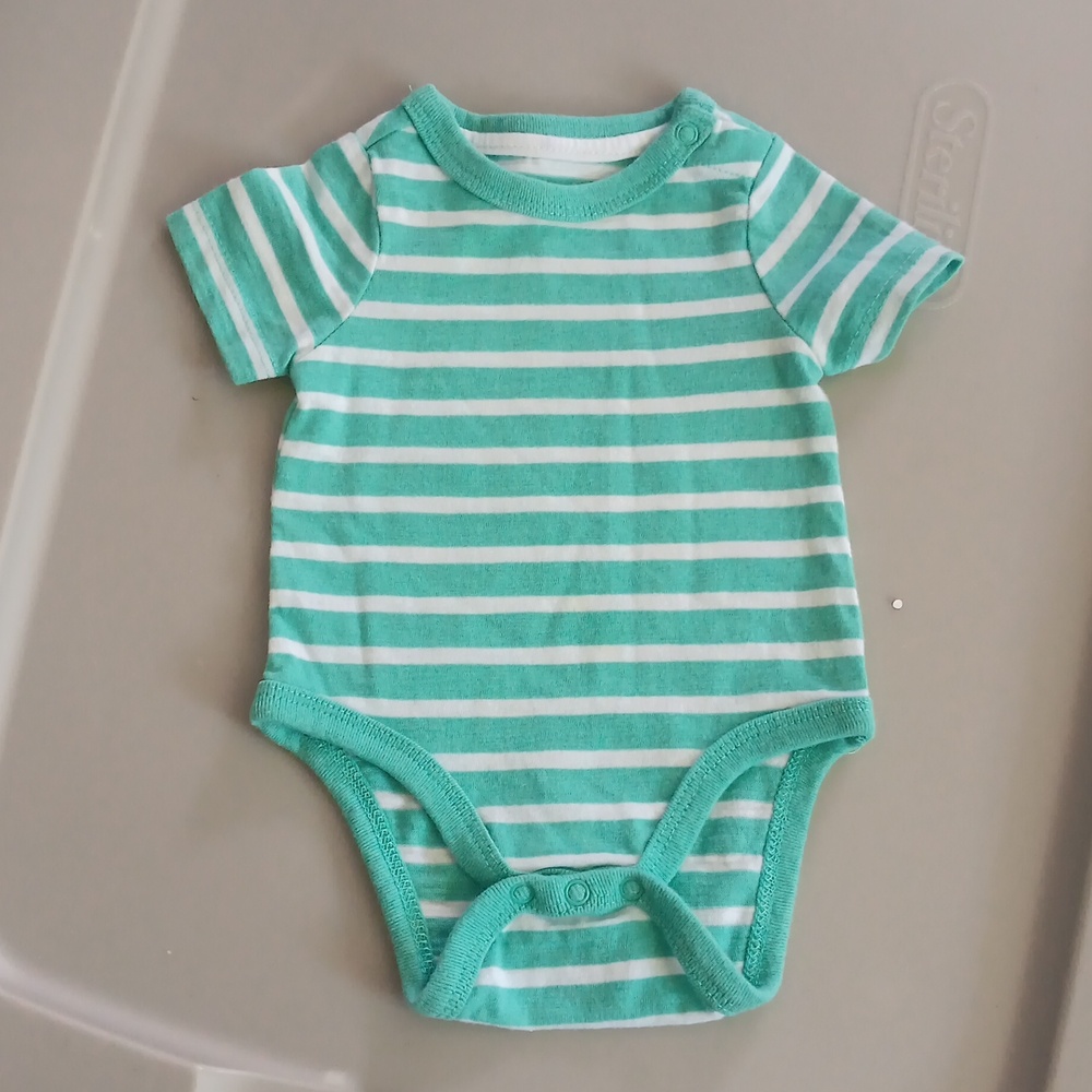 striped newborn tee bodysuit